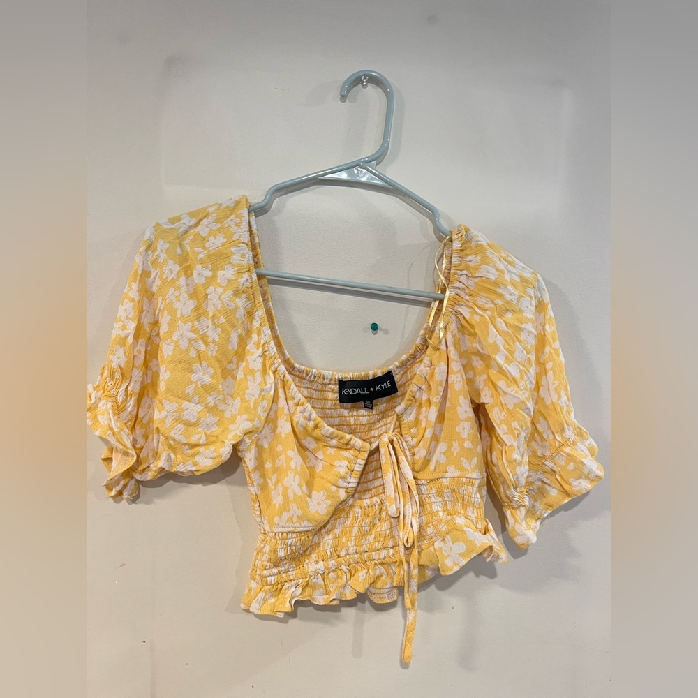 Yellow Kendall and Kylie Blouse